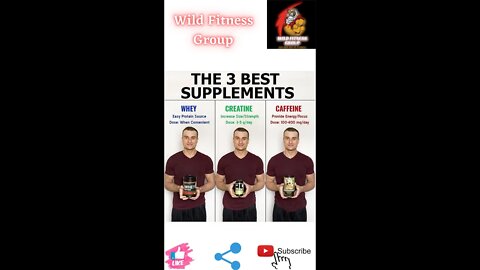 🔥The 3 best supplements🔥#fitness🔥#wildfitnessgroup🔥#shorts🔥