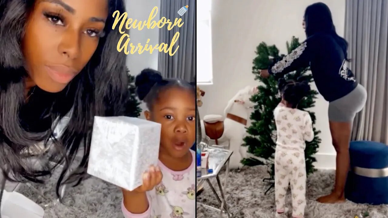 Future's Daughter Reign Shows Off Her Decorating Skills For Mommy! 🌲