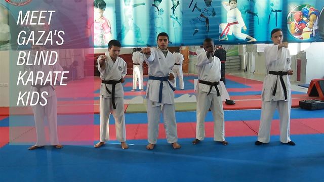 Eye of the tiger: Gaza’s blind karate champs