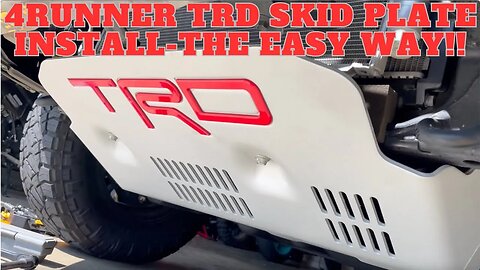 4Runner TRD Skid Plate Install - The Easy Way!!