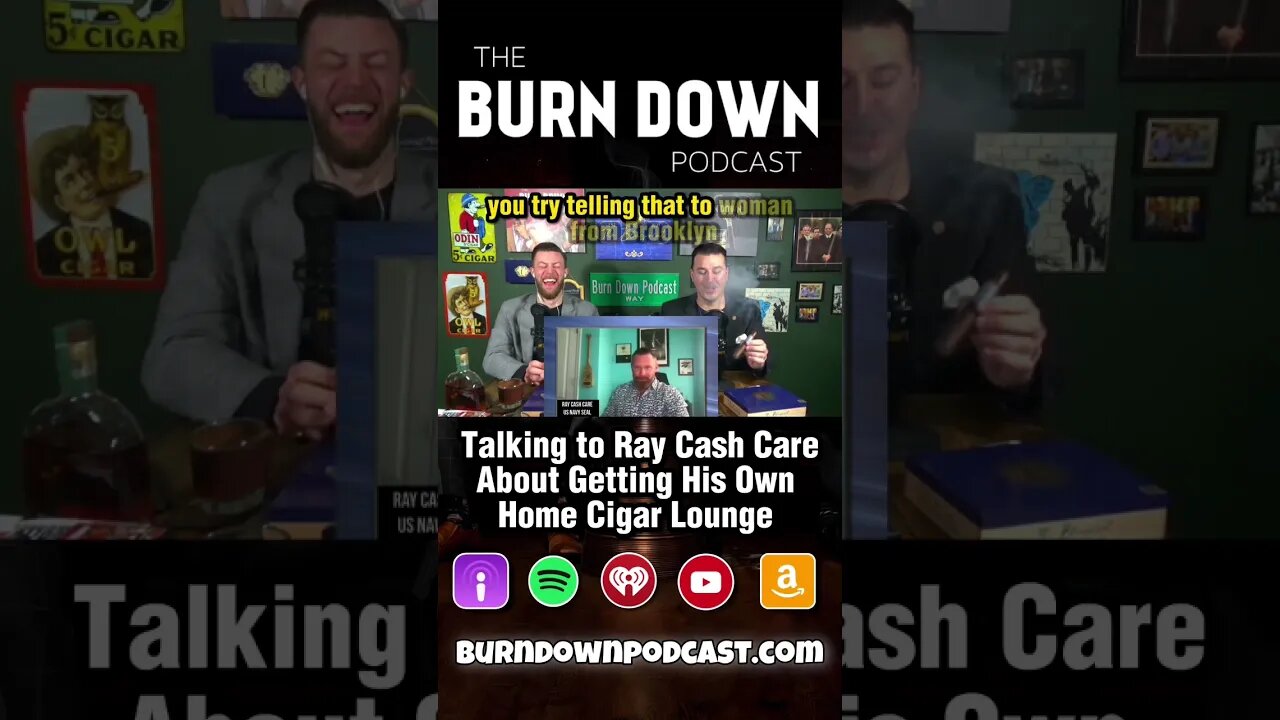 We will smoke a cigar with Ray Cash Care! #theburndownpodcast #ytshort #cigar #cigarlife #cigars