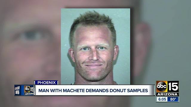 Man threatens donut employee after being refused free samples