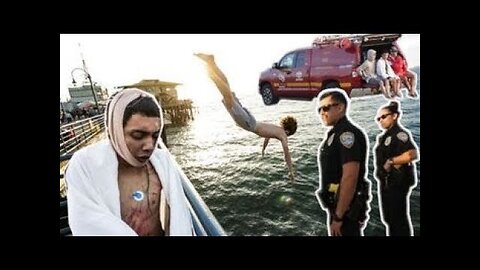 He Almost Died Pier Jumping!