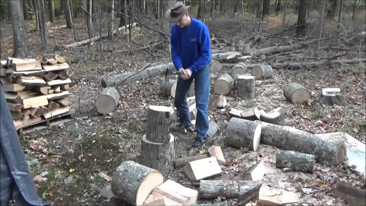 Splitting Firewood With The TEAM From YouTube O19