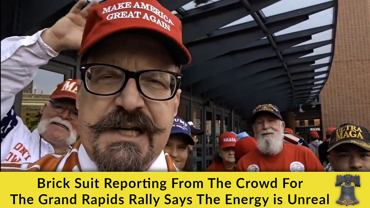 Brick Suit Reporting From The Crowd For The Grand Rapids Rally Says The Energy is Unreal