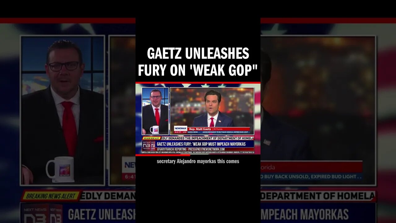 Gaetz Unleashes Fury on 'Weak GOP"