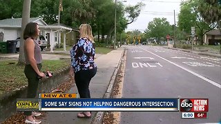 Stop signs installed at troubled Tampa Bay intersection