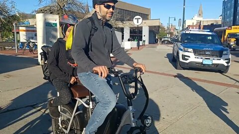checking out the traffic on the first day of school at Roxbury Crossing