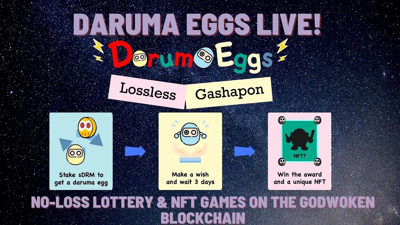 Nervos Network | Daruma Eggs | No-Loss Lottery & NFT Games