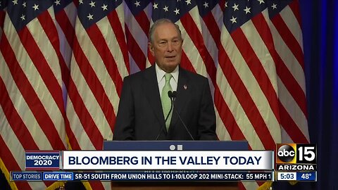 Michael Bloomberg visiting Valley Tuesday