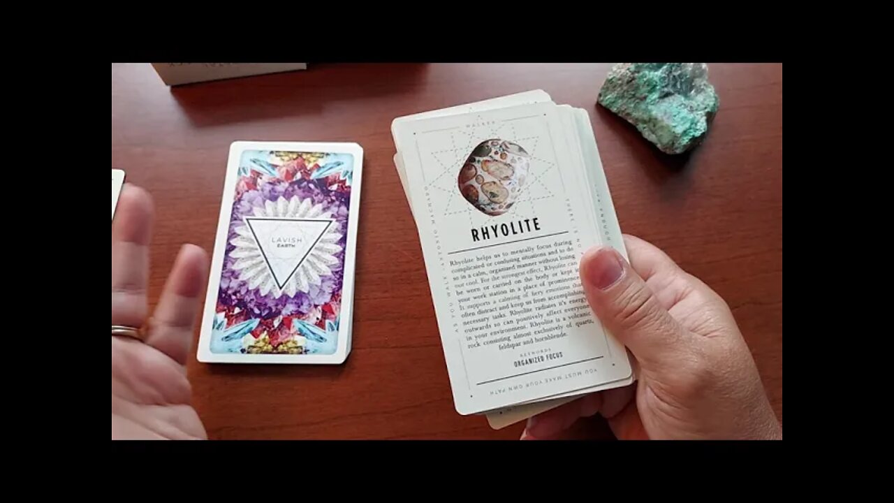 Unboxing Lavish Earth Crystal Affirmation Deck by Amy Woodson