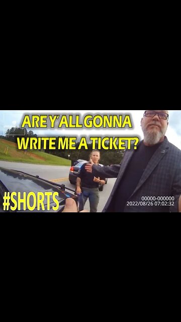 Are Y'all Gonna Write Me A Ticket? | Police Chief Jonathan Hemphill Traffic Stop | #Shorts