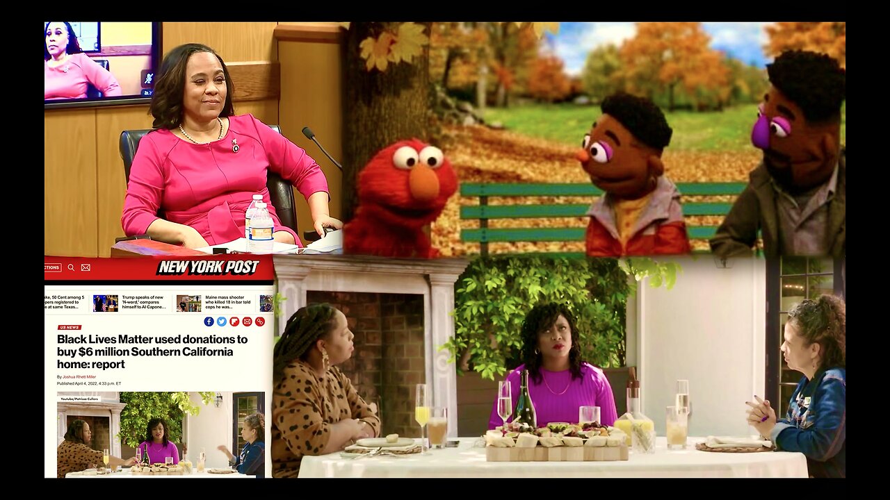 Fani Willis Black Lives Matter Leaders Sesame Street Elmo Exposed As Being Racist Against Blacks