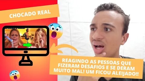 Reagindo As Pessoas que fizeram Desafios e se deram MUITO MAL! Um ficou aleijado!!