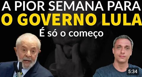 In Brazil, the week has already started badly for the LULA government - Just bad news