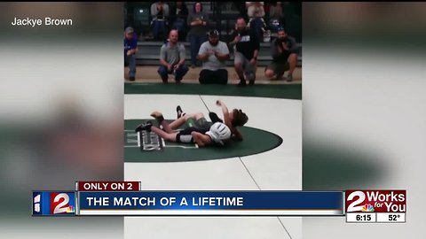 Muskogee wrestler challenges boy to match of a lifetime