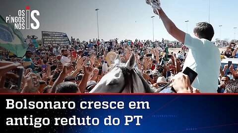 Pesquisa mostra crescimento de Bolsonaro no Nordeste e retração de votos de Lula