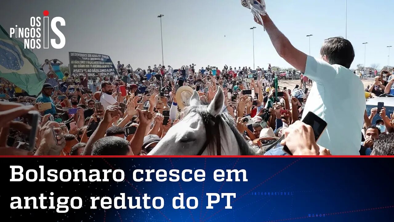 Pesquisa mostra crescimento de Bolsonaro no Nordeste e retração de votos de Lula