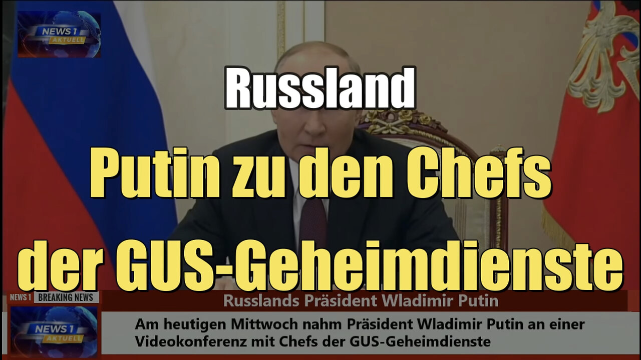 Russland: Putin zu den Chefs der GUS-Geheimdienste (26.10.2022)