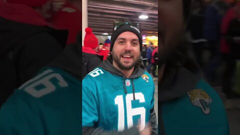 🏈What it feels like to be a Jaguars fan at Arrowhead Stadium