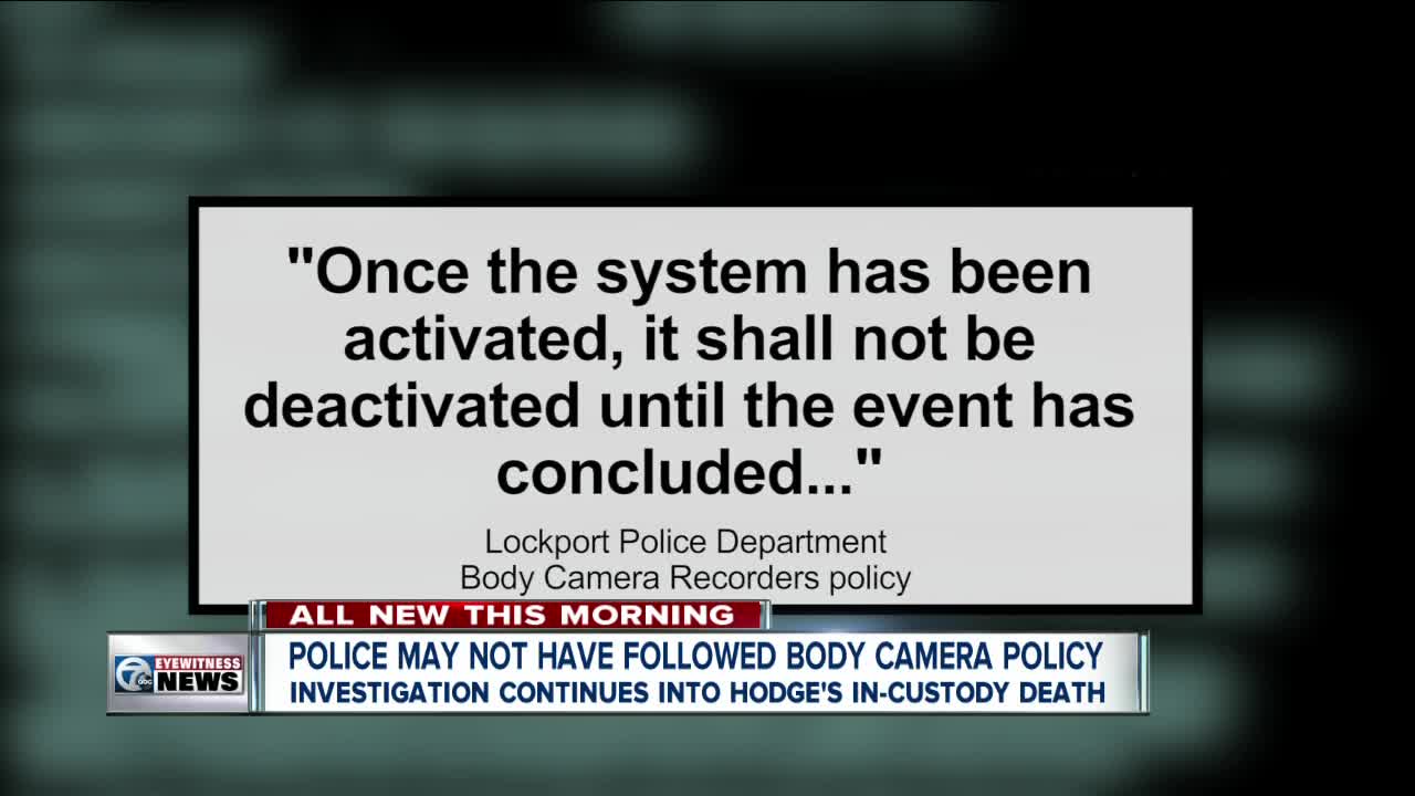 I-TEAM: Lockport police may not have used body cameras according to policy