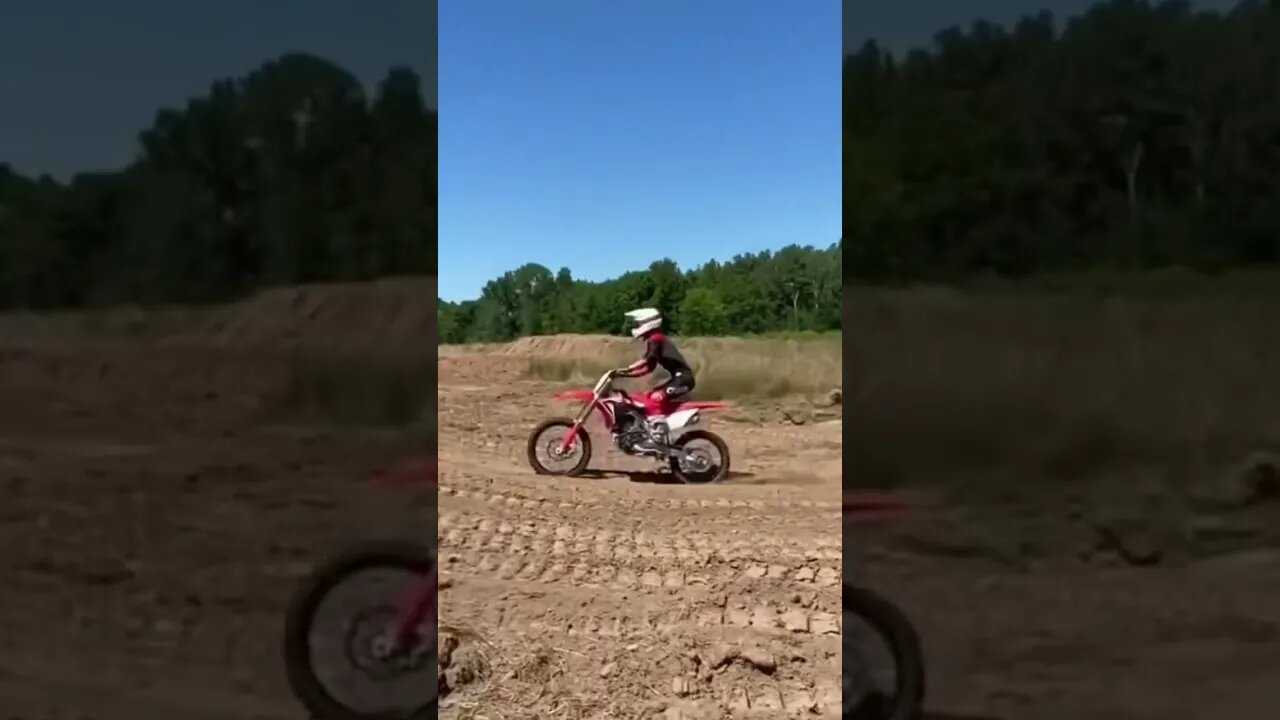 BUILDING NEW BACKYARD MX TRACK #shorts