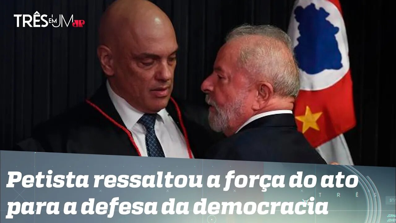Lula aponta incômodo de Bolsonaro durante posse de Moraes no TSE