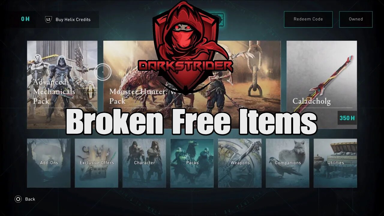 Assassin's Creed Valhalla- Broken Free Items