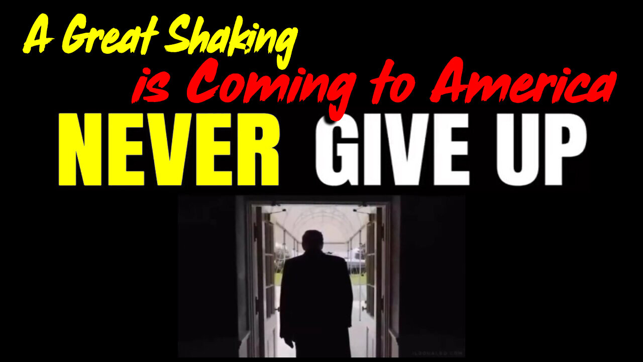 A Great Shaking is Coming to America