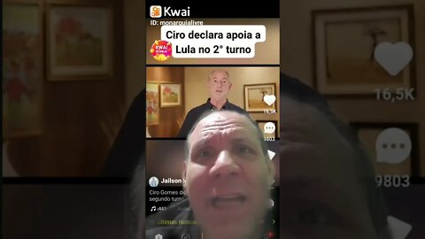 Ciro Gomes declara apoio a Lula no Segundo turno das eleições 2022