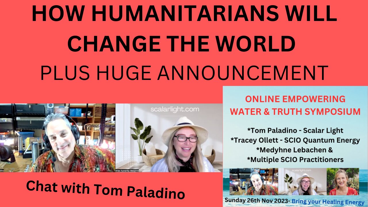 HOW HUMANITARIANS WILL CHANGE THE WORLD - CHAT WITH TOM PALADINO