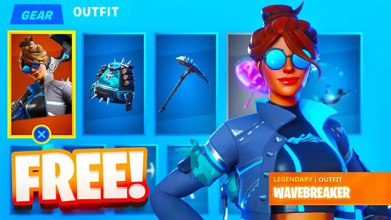 The New "WAVEBREAKER" PACK For FREE In Fortnite Chapter 2!...