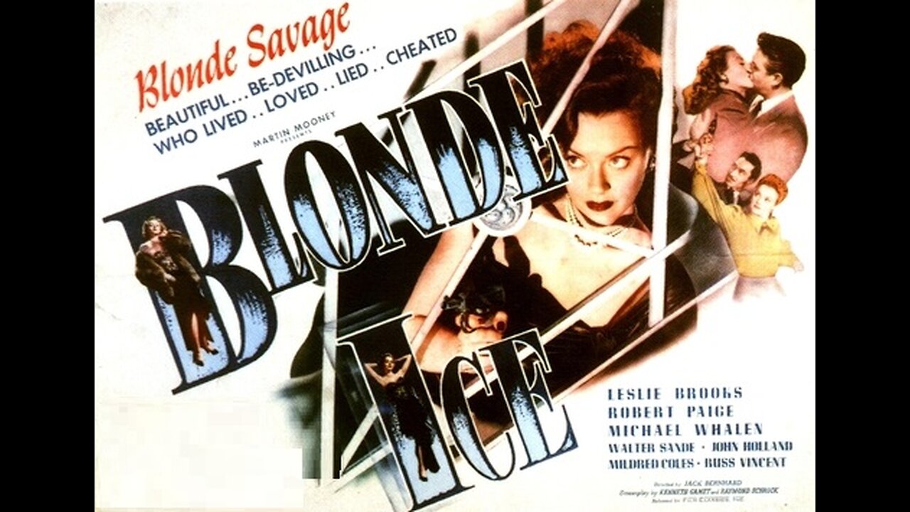 Blonde Ice (1948) B&W Film Noir Classic - Public Domain Film