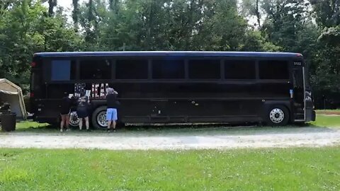 1 && BEAUTIFUL TINY HOME Bus Conversion TIME LAPSE Start to Finish