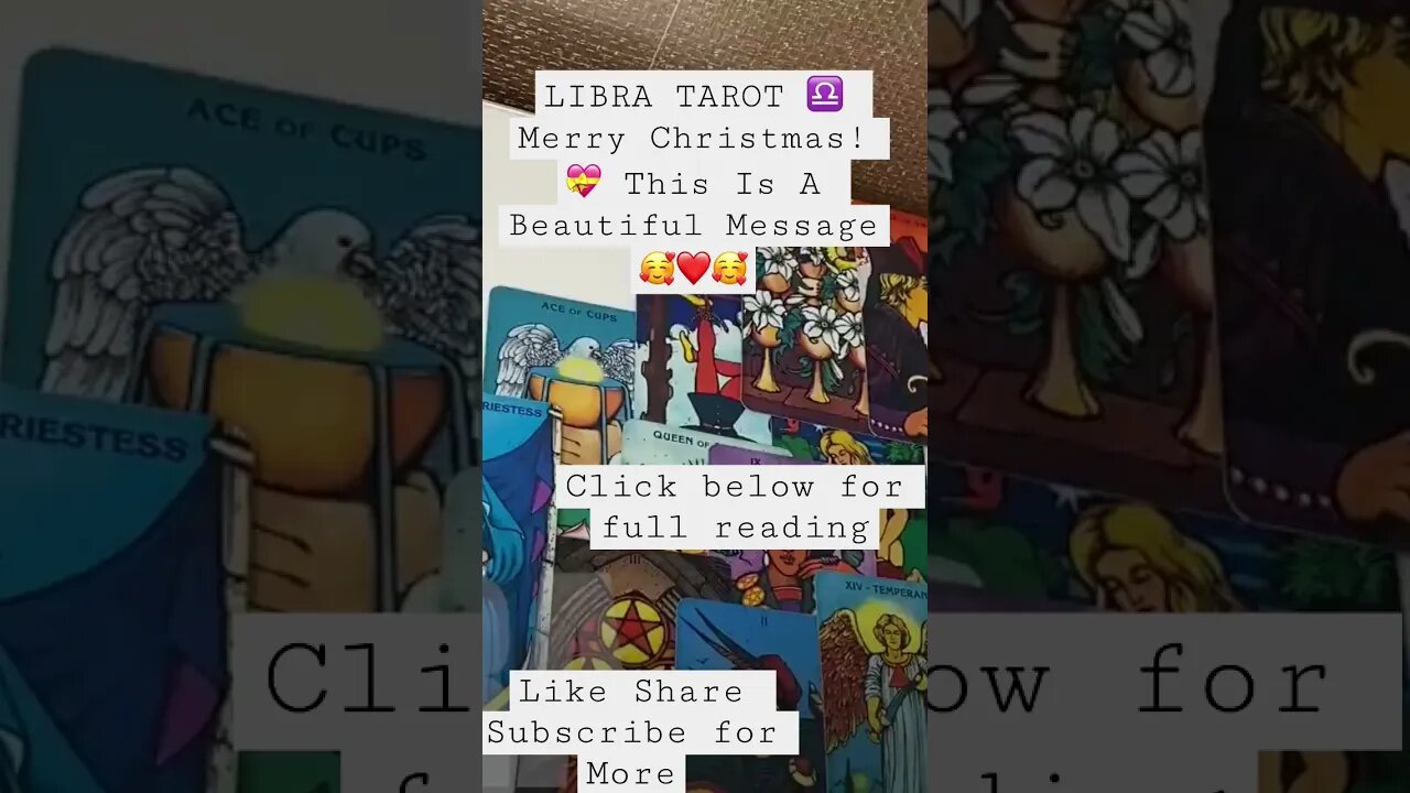 LIBRA TAROT ♎️ Merry Christmas! 💝 This Is A Beautiful Message 🥰❤️🥰