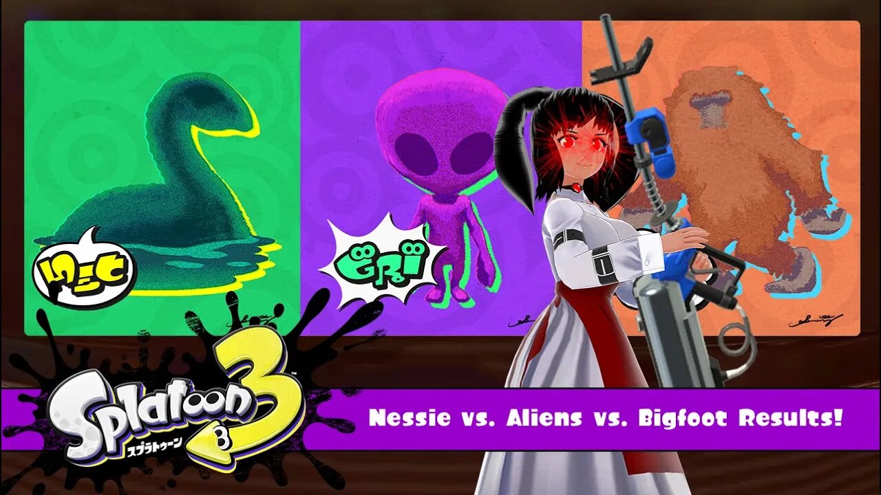 [Splatoon 3 (Splatfest)] Nessie vs Aliens vs Bigfoot Final Results