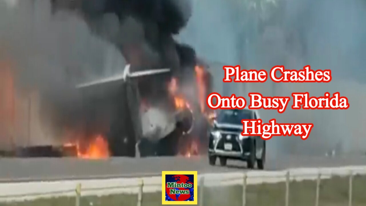 Plane crashes onto busy Florida highway