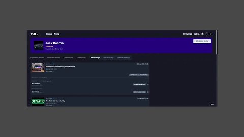 Join Jack On Vokl As A Subscriber