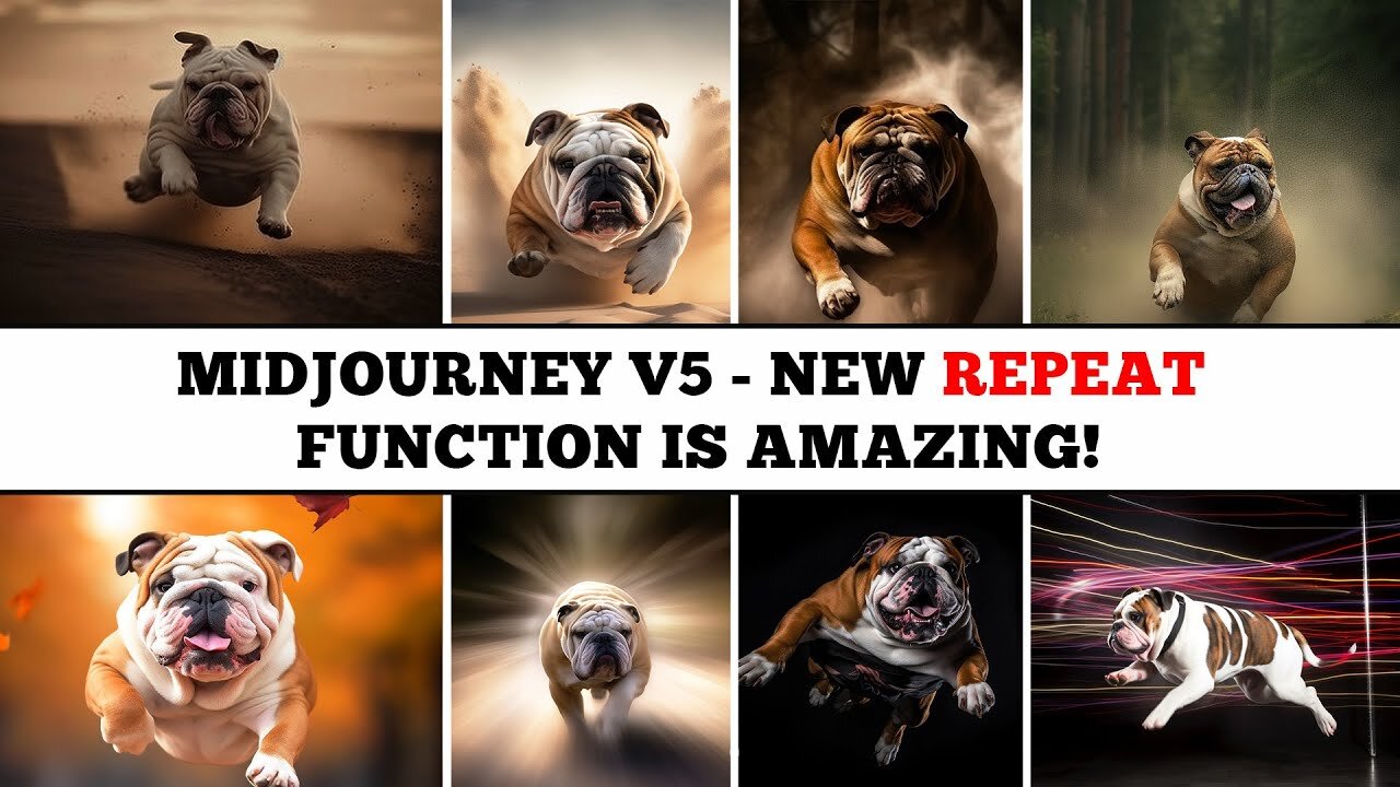 Midjourney V5 Tutorial: How to Use the REPEAT Feature (-- repeat) to Run MULTIPLE Batches Quickly
