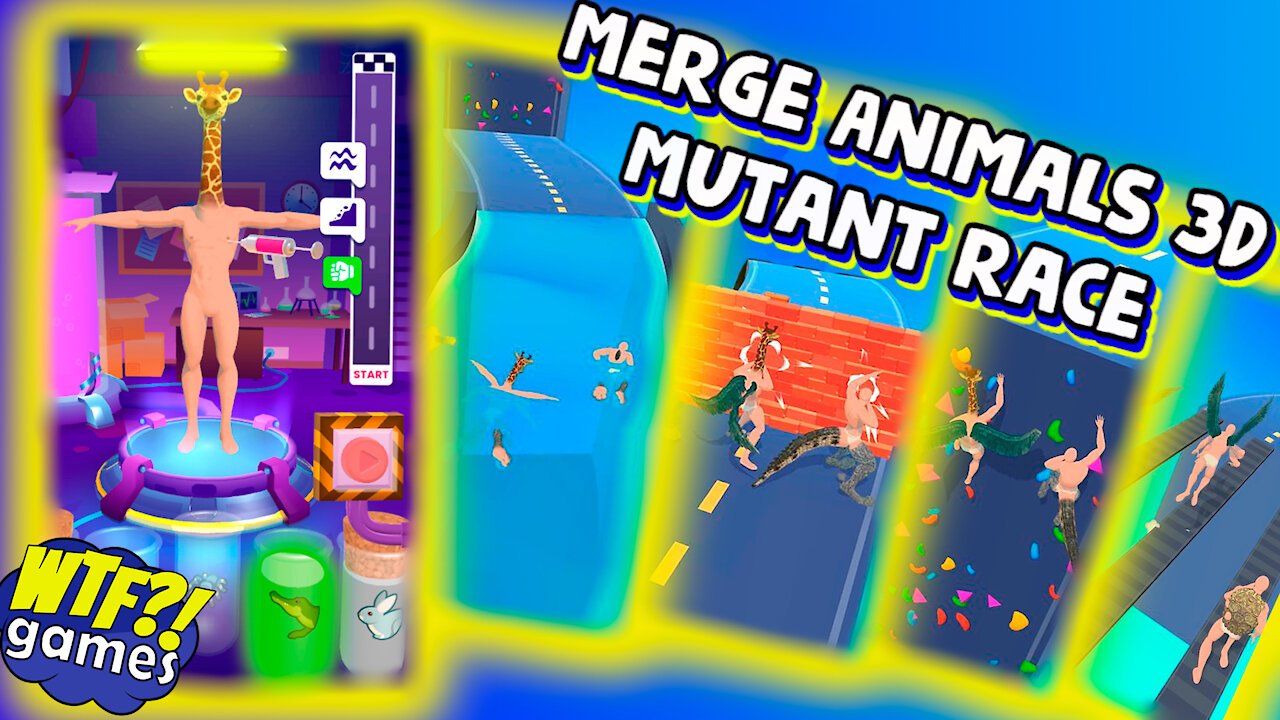 Merge Animals 3D Mutant race 🦒🐊🕷 Part 1 lvl 1 - || - All Levels Gameplay (iOS & Android)