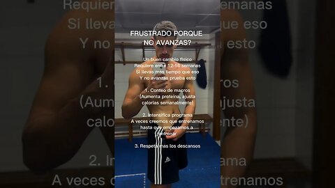 NO AVANZAS EN TU CAMBIO FISICO?#fitness #gym #transformation #fitnesstip #davidsmcoach