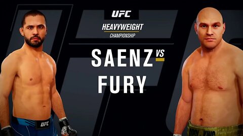 EA Sports UFC 4 Gameplay Tyson Fury vs Frankie Saenz