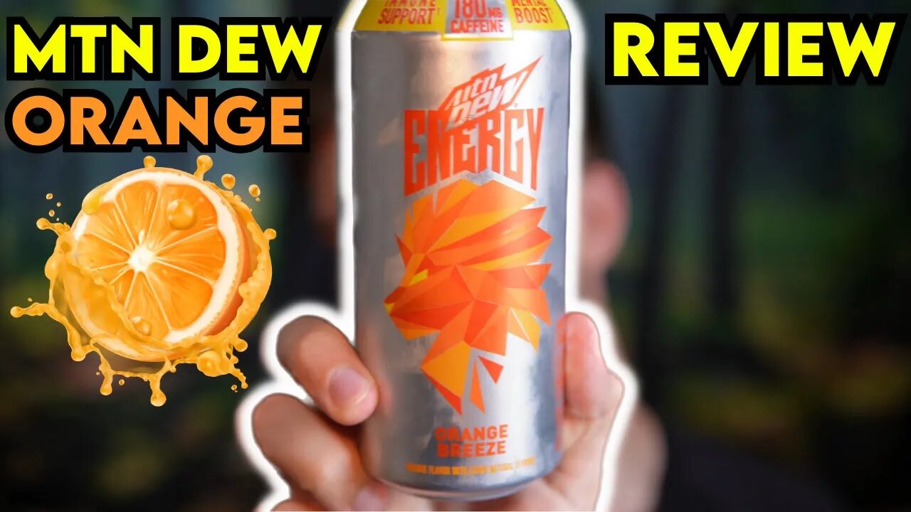 MTN DEW Energy ORANGE BREEZE Review