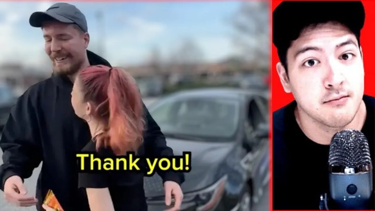 YOUTUBER MRBEAST SLAMMED FOR TIPPING A NEW CAR