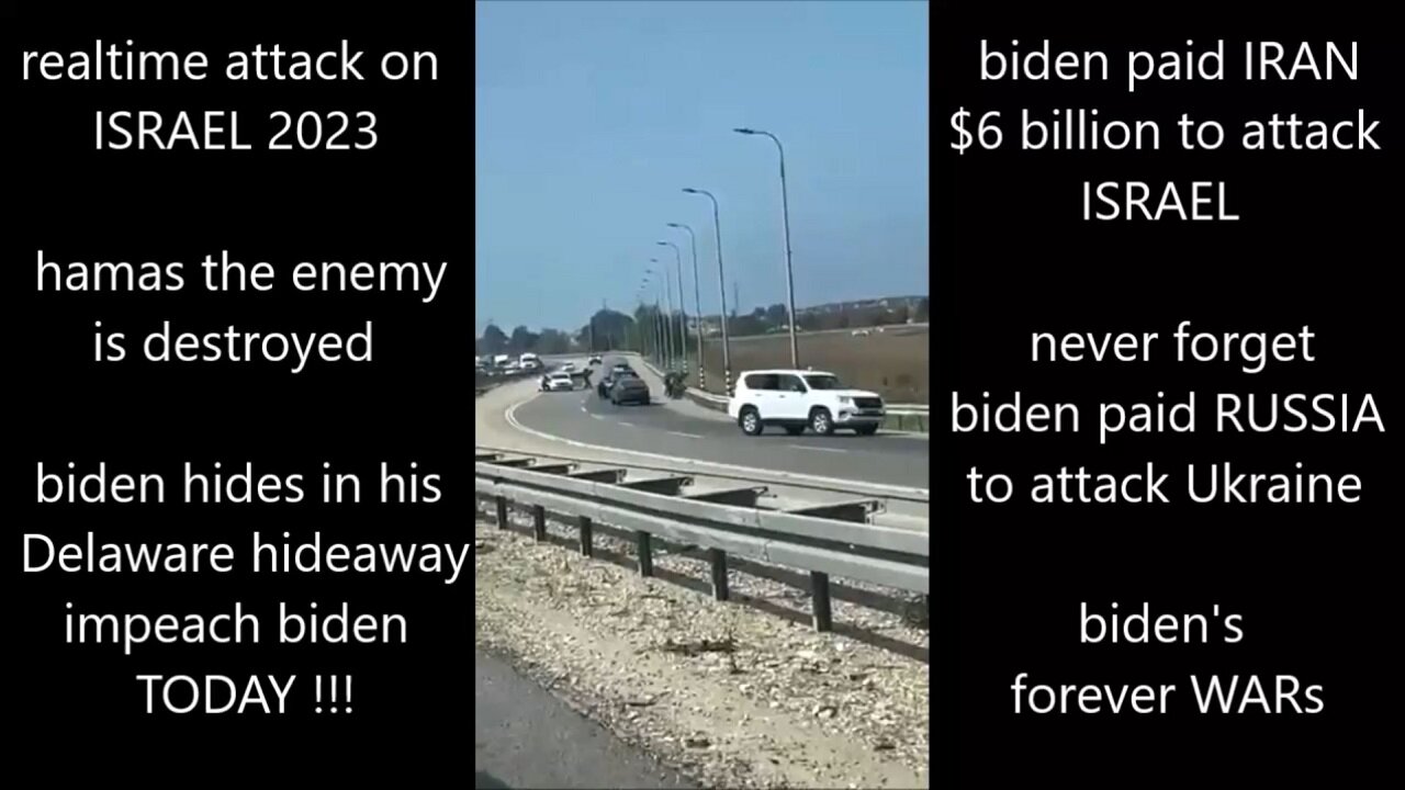 real time video of biden's attack on Israel