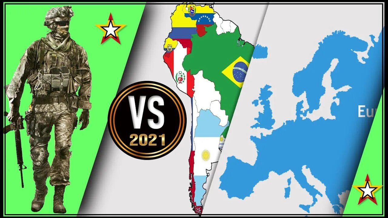 Europe VS Latin America 🇪🇺 Military Power Comparison 2021 🎌,Military Power