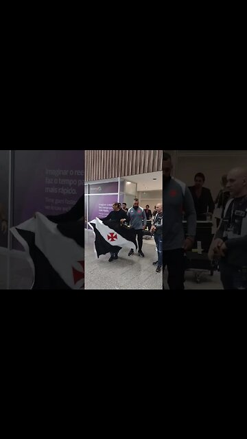 Novo técnico do Vasco chegando ao Rio