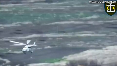 Ukrainian forces blow Russian attack helicopter out of the sky