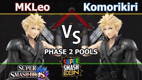 FOX MVG|MKLeo (Cloud) vs. 2GG|Komorikiri (Cloud) - Wii U Singles Phase 2 Pools - SSC2017