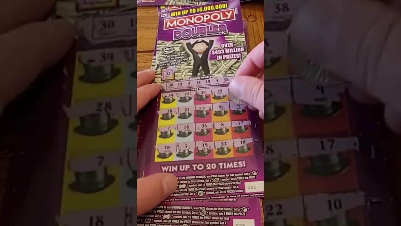 Monopoly Lotto Win #shorts #lottery